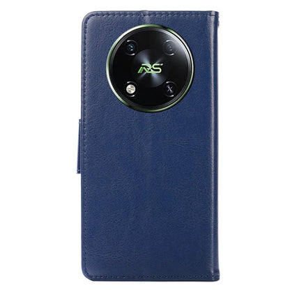 For itel RS4 4G Case Leather Wallet Phone Cover with Viewing Stand 2 Card Holder