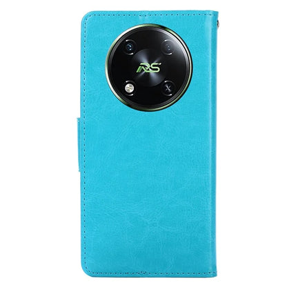 For itel RS4 4G Case Leather Wallet Phone Cover with Viewing Stand 2 Card Holder