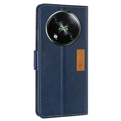 For itel RS4 4G Cover Color Splicing Double Side Clasp Leather Wallet Phone Case