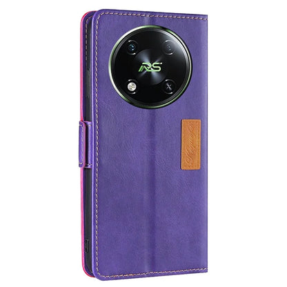 For itel RS4 4G Cover Color Splicing Double Side Clasp Leather Wallet Phone Case