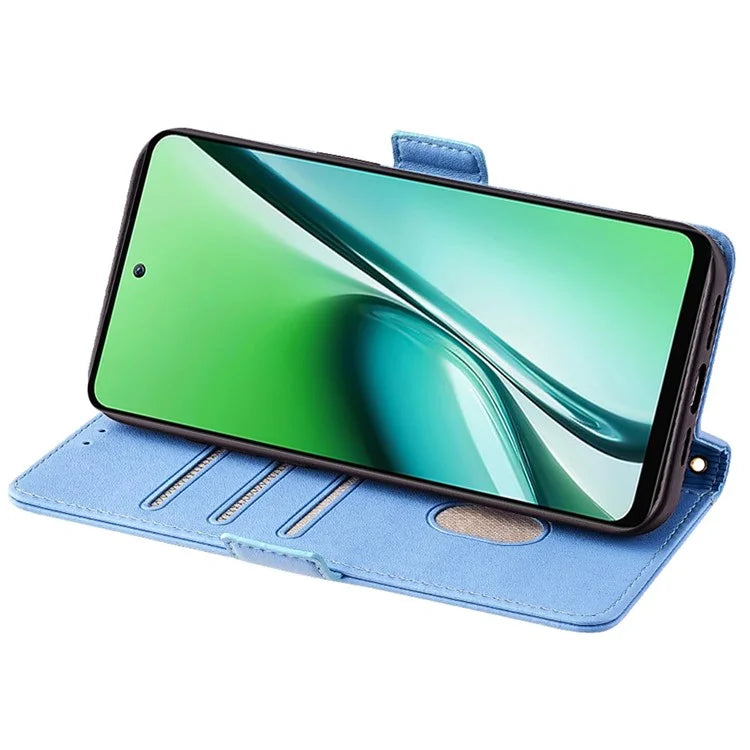 For itel RS4 4G Case with Shoulder Chain RFID Blocking Leather Phone Cover