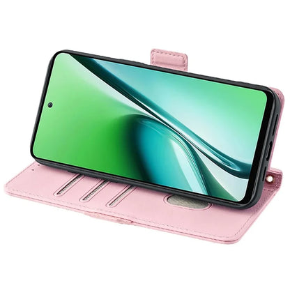 For itel RS4 4G Case with Shoulder Chain RFID Blocking Leather Phone Cover