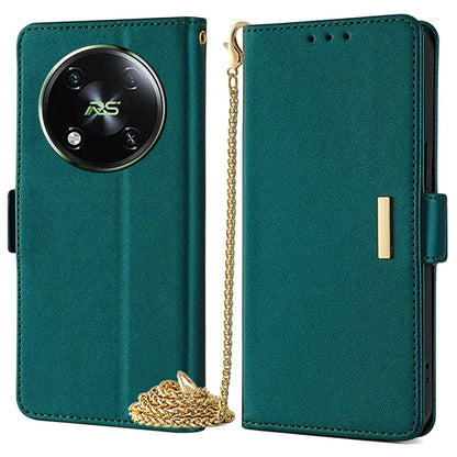 For itel RS4 4G Case with Shoulder Chain RFID Blocking Leather Phone Cover