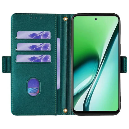 For itel RS4 4G Case with Shoulder Chain RFID Blocking Leather Phone Cover