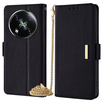 For itel RS4 4G Case with Shoulder Chain RFID Blocking Leather Phone Cover