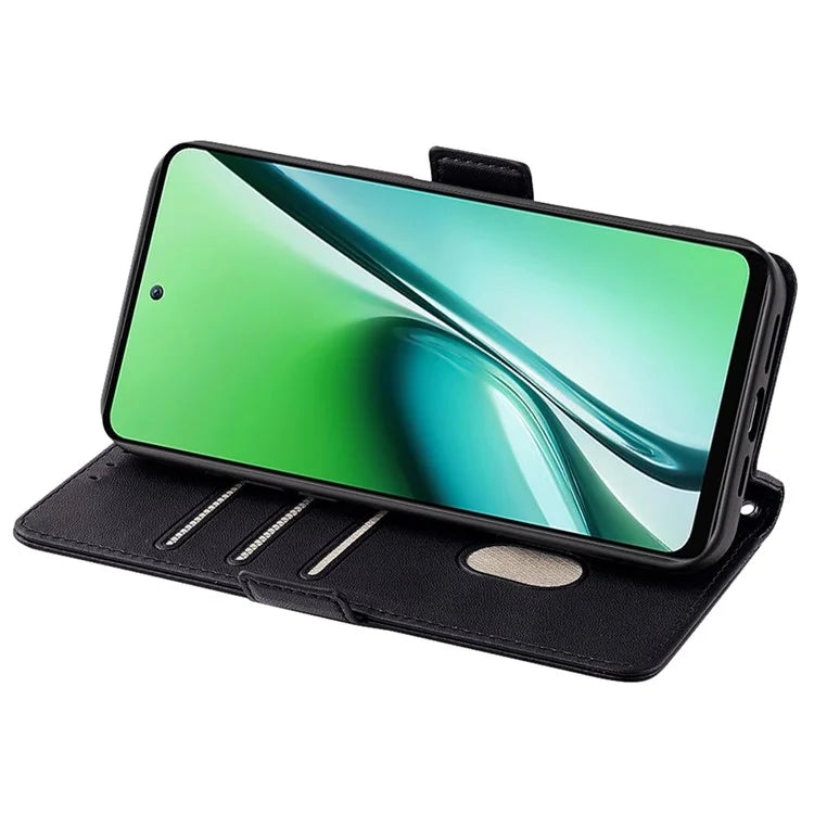 For itel RS4 4G Case with Shoulder Chain RFID Blocking Leather Phone Cover