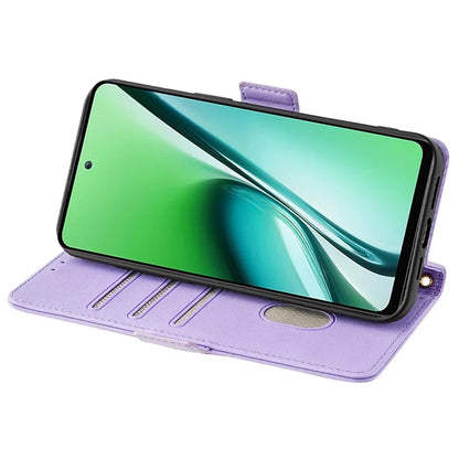 For itel RS4 4G Case with Shoulder Chain RFID Blocking Leather Phone Cover