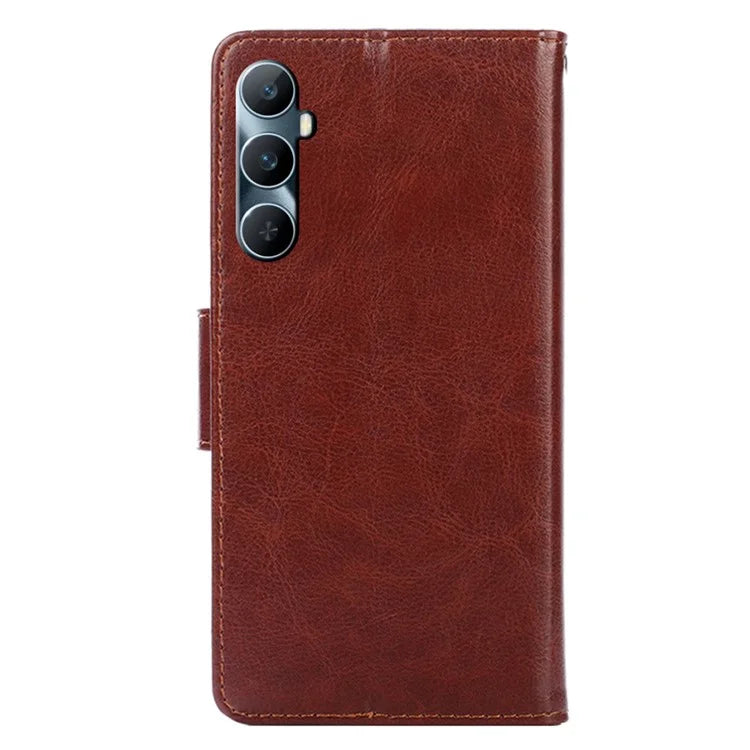 For Realme C65 4G Shockproof Case Leather Magnetic Flip Folio Stand Phone Cover