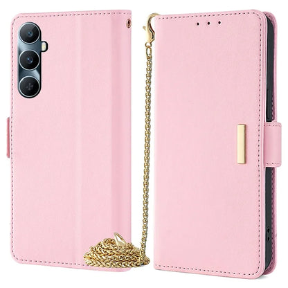 For Realme C65 4G Case RFID Blocking Wallet Card Holder Phone Cover with 2 Straps