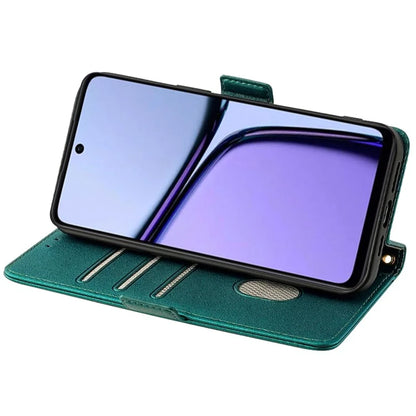 For Realme C65 4G Case RFID Blocking Wallet Card Holder Phone Cover with 2 Straps