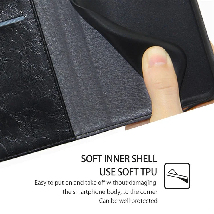 For Xiaomi Redmi Turbo 3 5G / Poco F6 5G Case Wallet Stand Leather Geometric Splicing Phone Cover
