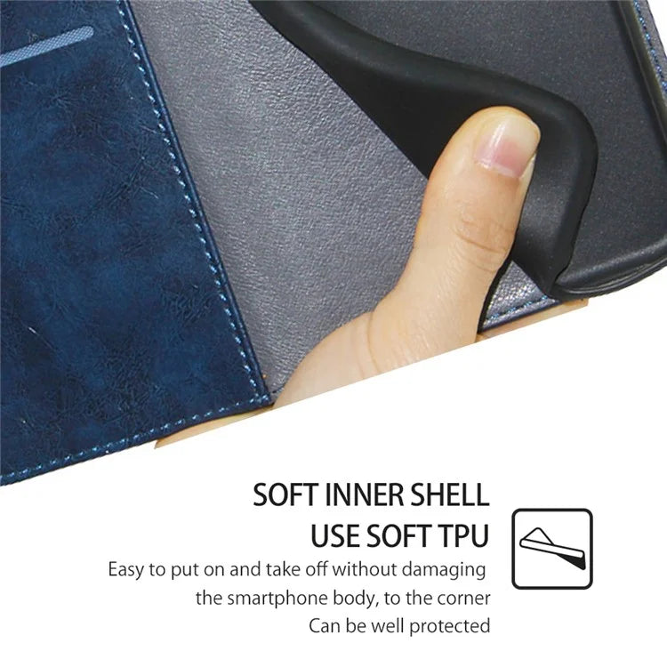 For Xiaomi Redmi Turbo 3 5G / Poco F6 5G Case Wallet Stand Leather Geometric Splicing Phone Cover