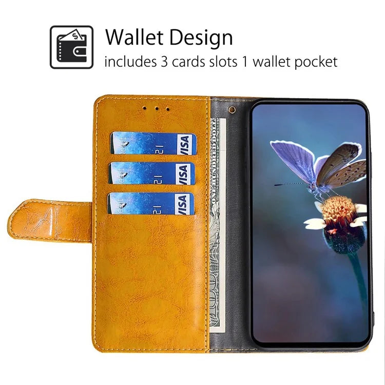 For Xiaomi Redmi Turbo 3 5G / Poco F6 5G Case Wallet Stand Leather Geometric Splicing Phone Cover