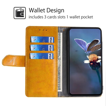 For Xiaomi Redmi Turbo 3 5G / Poco F6 5G Case Wallet Stand Leather Geometric Splicing Phone Cover