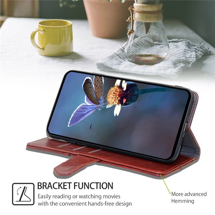 For Xiaomi Redmi Turbo 3 5G / Poco F6 5G Case Wallet Stand Leather Geometric Splicing Phone Cover