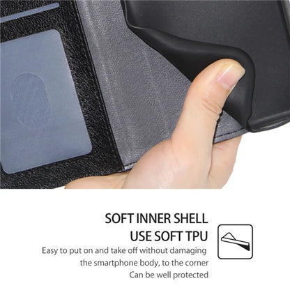 For Xiaomi Redmi Turbo 3 5G / Poco F6 5G Case PU Leather Card Holder Zipper Pocket Phone Cover with Wrist Strap