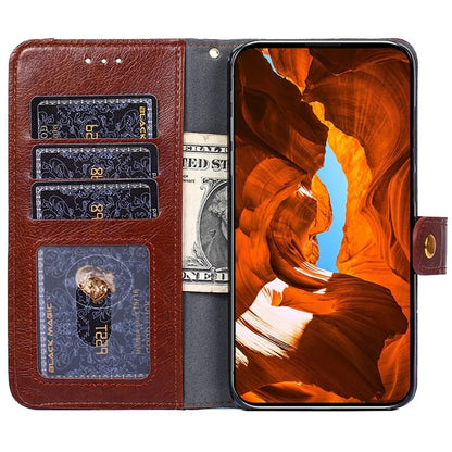 For Xiaomi Redmi Turbo 3 5G / Poco F6 5G Case PU Leather Card Holder Zipper Pocket Phone Cover with Wrist Strap