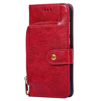 For Xiaomi Redmi Turbo 3 5G / Poco F6 5G Case PU Leather Card Holder Zipper Pocket Phone Cover with Wrist Strap