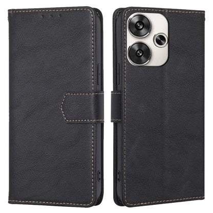 For Xiaomi Redmi Turbo 3 5G / Poco F6 5G Case RFID Blocking Leather Flip Phone Cover Magnetic Clasp