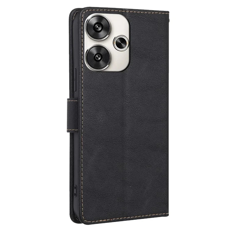 For Xiaomi Redmi Turbo 3 5G / Poco F6 5G Case RFID Blocking Leather Flip Phone Cover Magnetic Clasp