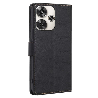 For Xiaomi Redmi Turbo 3 5G / Poco F6 5G Case RFID Blocking Leather Flip Phone Cover Magnetic Clasp