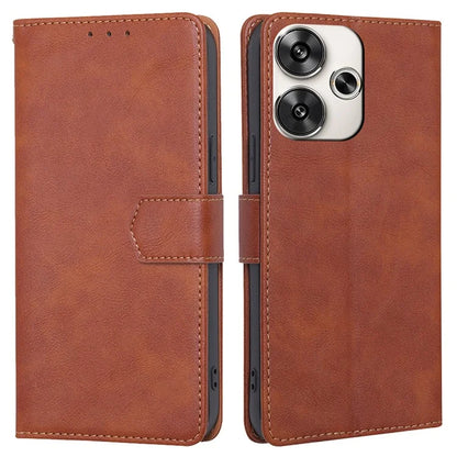 For Xiaomi Redmi Turbo 3 5G / Poco F6 5G Case RFID Blocking Leather Flip Phone Cover Magnetic Clasp