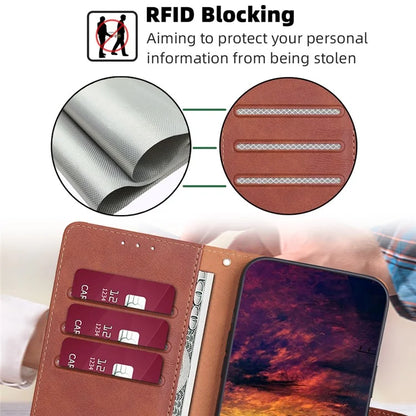 For Xiaomi Redmi Turbo 3 5G / Poco F6 5G Case RFID Blocking Leather Flip Phone Cover Magnetic Clasp