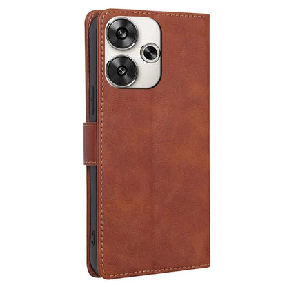 For Xiaomi Redmi Turbo 3 5G / Poco F6 5G Case RFID Blocking Leather Flip Phone Cover Magnetic Clasp