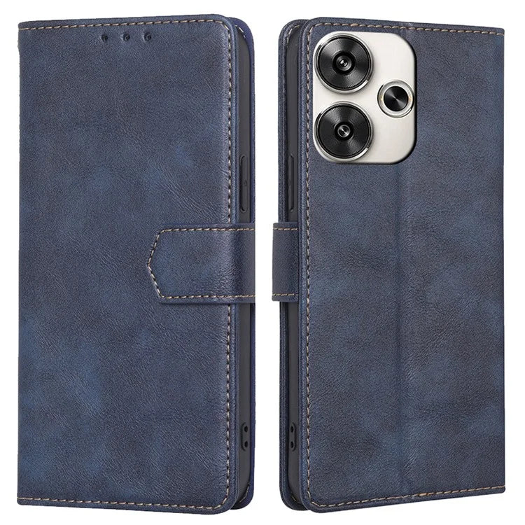 For Xiaomi Redmi Turbo 3 5G / Poco F6 5G Case RFID Blocking Leather Flip Phone Cover Magnetic Clasp