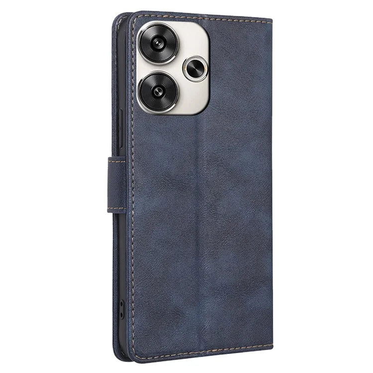 For Xiaomi Redmi Turbo 3 5G / Poco F6 5G Case RFID Blocking Leather Flip Phone Cover Magnetic Clasp
