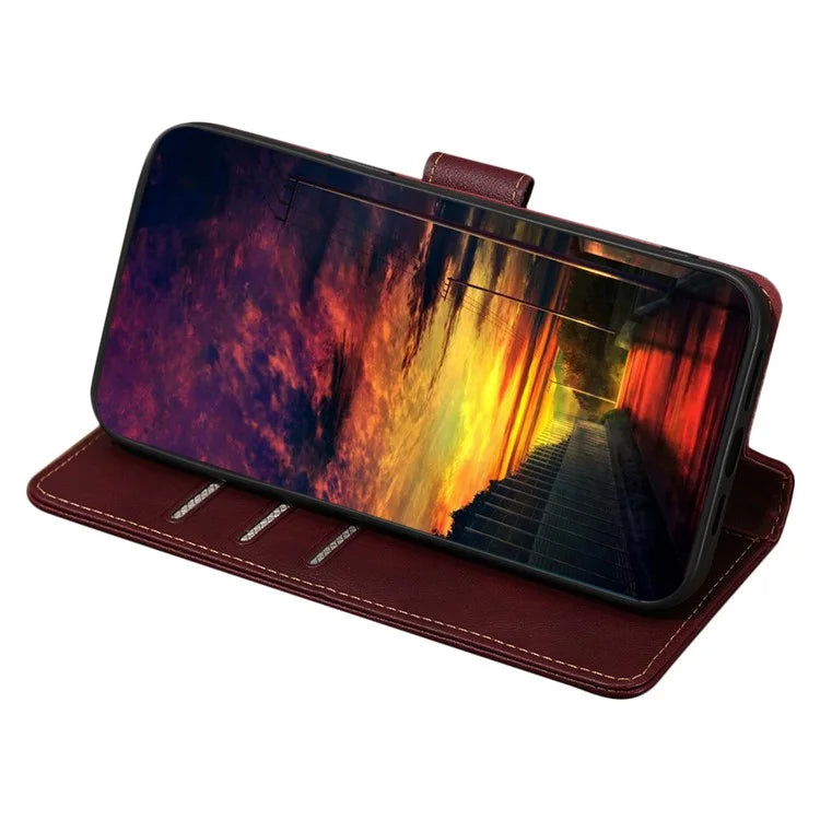 For Xiaomi Redmi Turbo 3 5G / Poco F6 5G Case RFID Blocking Leather Flip Phone Cover Magnetic Clasp
