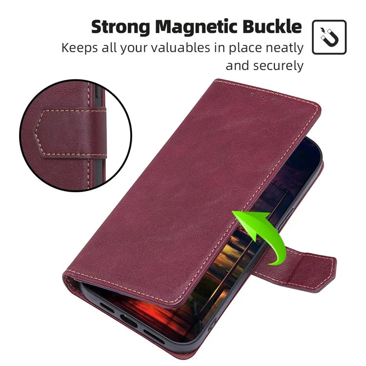 For Xiaomi Redmi Turbo 3 5G / Poco F6 5G Case RFID Blocking Leather Flip Phone Cover Magnetic Clasp