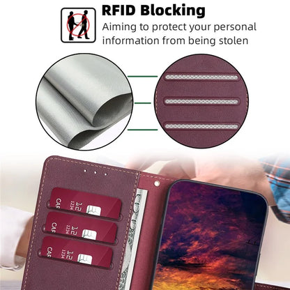 For Xiaomi Redmi Turbo 3 5G / Poco F6 5G Case RFID Blocking Leather Flip Phone Cover Magnetic Clasp