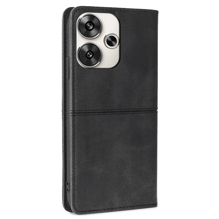 For Xiaomi Redmi Turbo 3 5G / Poco F6 5G Folio Case with Card Slots PU Leather Stand Magnetic Closure Phone Cover