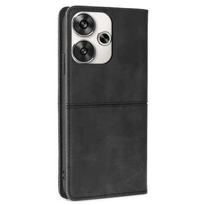 For Xiaomi Redmi Turbo 3 5G / Poco F6 5G Folio Case with Card Slots PU Leather Stand Magnetic Closure Phone Cover