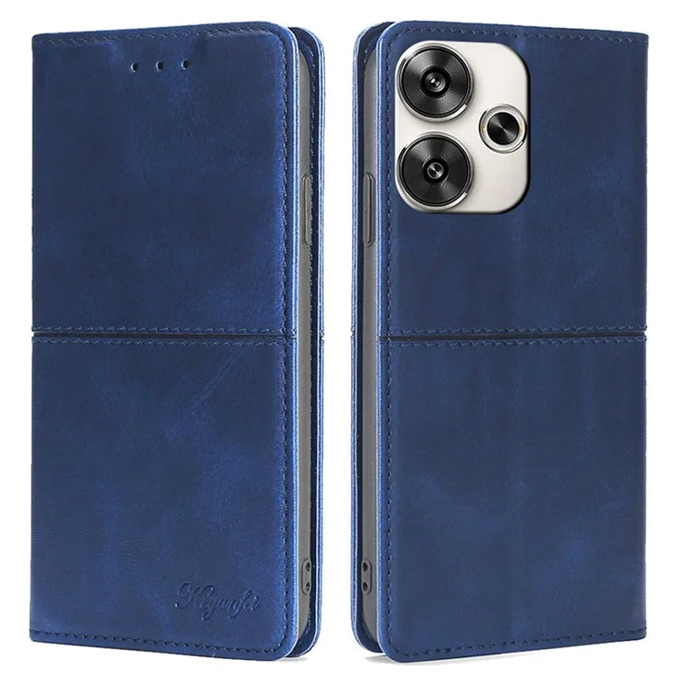 For Xiaomi Redmi Turbo 3 5G / Poco F6 5G Folio Case with Card Slots PU Leather Stand Magnetic Closure Phone Cover