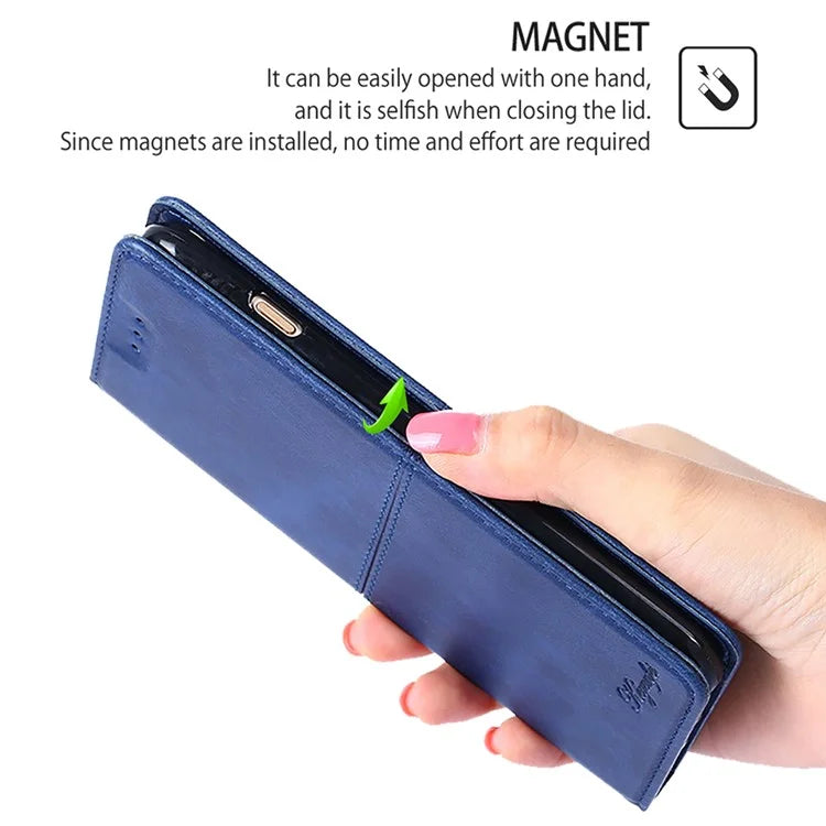 For Xiaomi Redmi Turbo 3 5G / Poco F6 5G Folio Case with Card Slots PU Leather Stand Magnetic Closure Phone Cover