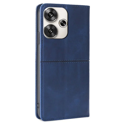 For Xiaomi Redmi Turbo 3 5G / Poco F6 5G Folio Case with Card Slots PU Leather Stand Magnetic Closure Phone Cover