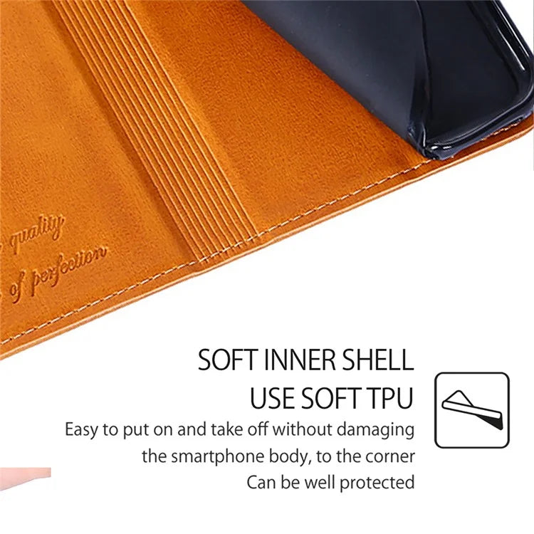 For Xiaomi Redmi Turbo 3 5G / Poco F6 5G Folio Case with Card Slots PU Leather Stand Magnetic Closure Phone Cover