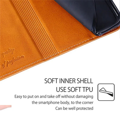 For Xiaomi Redmi Turbo 3 5G / Poco F6 5G Folio Case with Card Slots PU Leather Stand Magnetic Closure Phone Cover