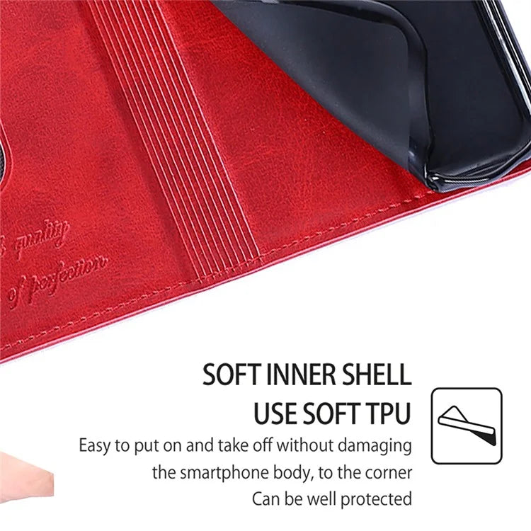 For Xiaomi Redmi Turbo 3 5G / Poco F6 5G Folio Case with Card Slots PU Leather Stand Magnetic Closure Phone Cover