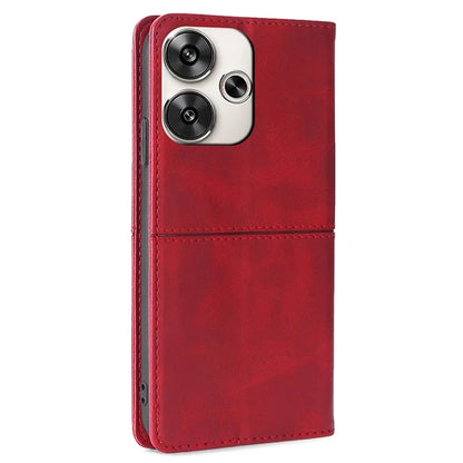 For Xiaomi Redmi Turbo 3 5G / Poco F6 5G Folio Case with Card Slots PU Leather Stand Magnetic Closure Phone Cover