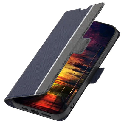 For Xiaomi Redmi Turbo 3 5G / Poco F6 5G Case Card Holder Twill Texture Leather Flip Phone Cover