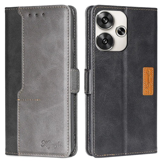 For Xiaomi Redmi Turbo 3 5G / Poco F6 5G Case Color Splicing Leather Drop-Proof Phone Cover with Wallet