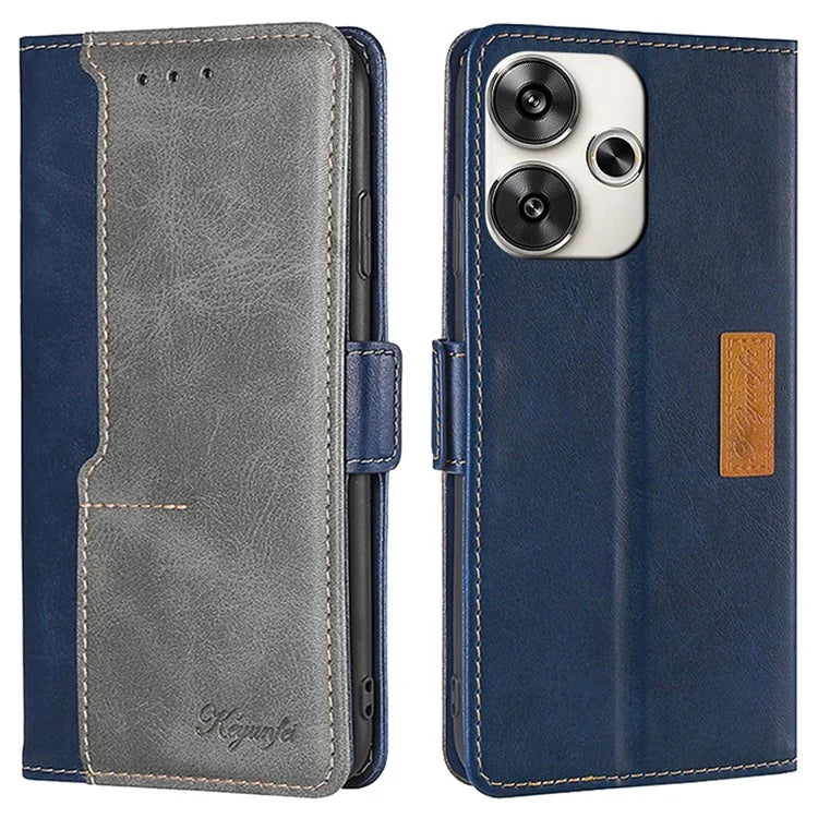 For Xiaomi Redmi Turbo 3 5G / Poco F6 5G Case Color Splicing Leather Drop-Proof Phone Cover with Wallet