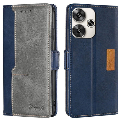 For Xiaomi Redmi Turbo 3 5G / Poco F6 5G Case Color Splicing Leather Drop-Proof Phone Cover with Wallet