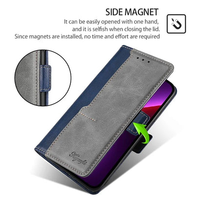 For Xiaomi Redmi Turbo 3 5G / Poco F6 5G Case Color Splicing Leather Drop-Proof Phone Cover with Wallet