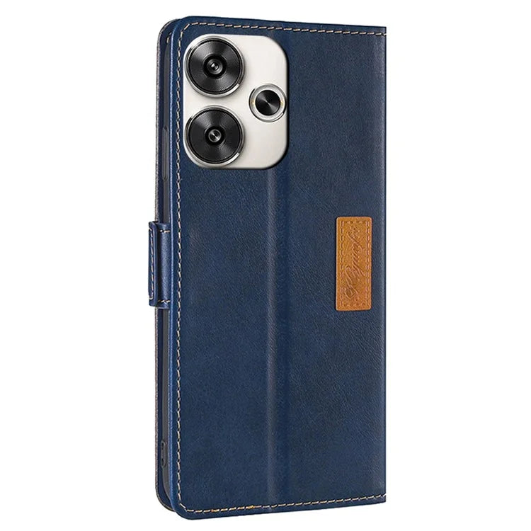 For Xiaomi Redmi Turbo 3 5G / Poco F6 5G Case Color Splicing Leather Drop-Proof Phone Cover with Wallet