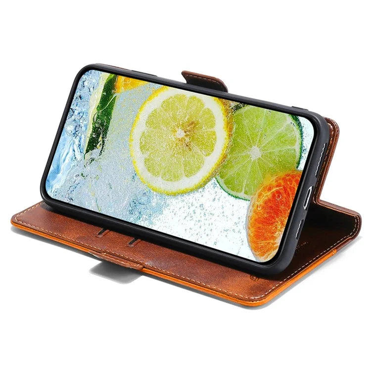 For Xiaomi Redmi Turbo 3 5G / Poco F6 5G Case Color Splicing Leather Drop-Proof Phone Cover with Wallet