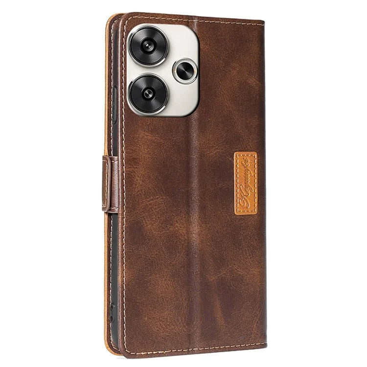 For Xiaomi Redmi Turbo 3 5G / Poco F6 5G Case Color Splicing Leather Drop-Proof Phone Cover with Wallet